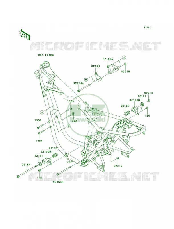 Engine Mount Kawasaki MOTOS 800 2013 W800   EJ800ADF