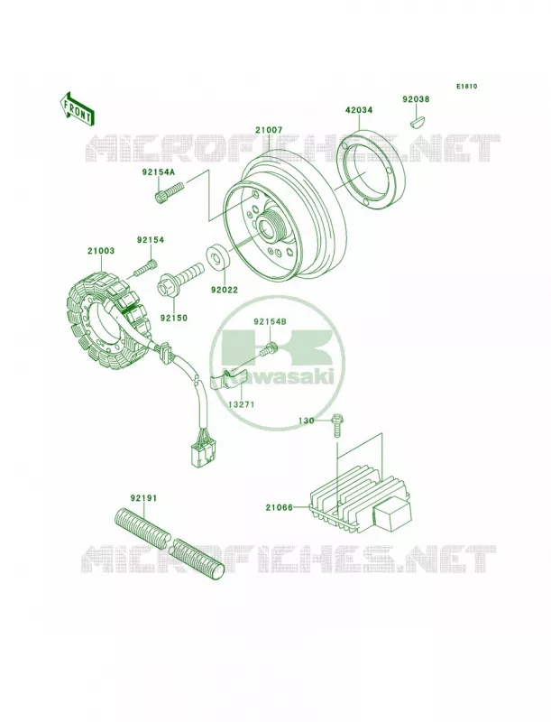 Generator Kawasaki MOTOS 800 2013 W800   EJ800ADF