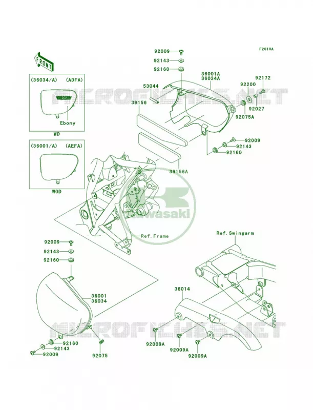 Side CoversChain CoverADFAAEFA Kawasaki MOTOS 800 2013 W800   EJ800ADF