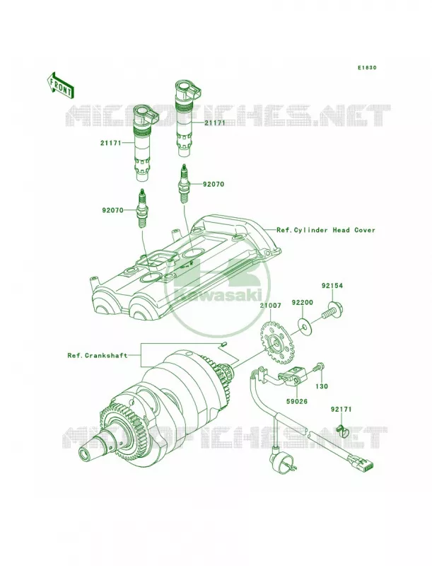 Ignition System Kawasaki MOTOS 650 2013 ER-6n  ER650EDS