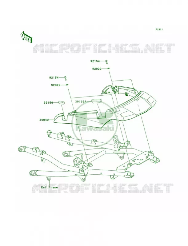 Side Covers Kawasaki MOTOS 100 2013 Versys 1000   KLZ1000ADF