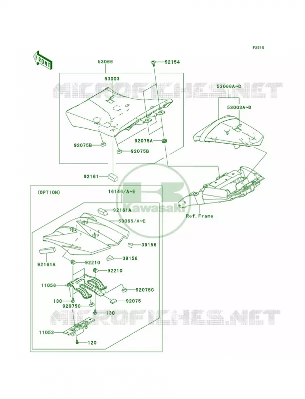 Seat Kawasaki MOTOS 1000 2013 Z1000   ZR1000DDF