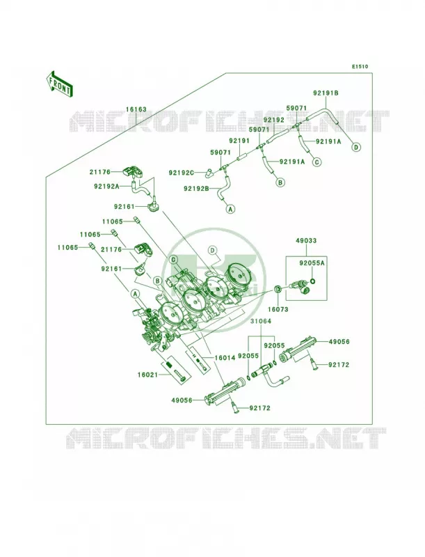 Throttle Kawasaki MOTOS 1000 2013 Z1000   ZR1000DDF