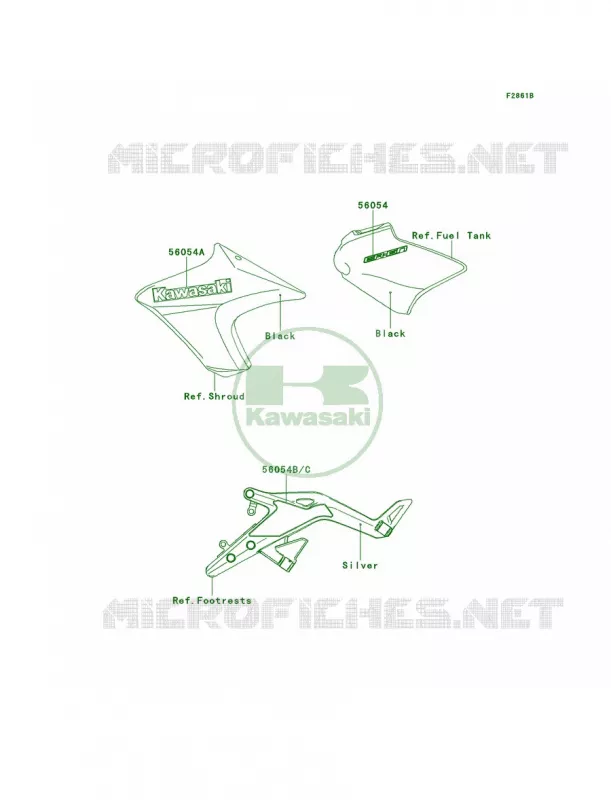 DecalsC.L.GreenEDS Kawasaki MOTOS 650 2012 ER-6n   ER650ECF