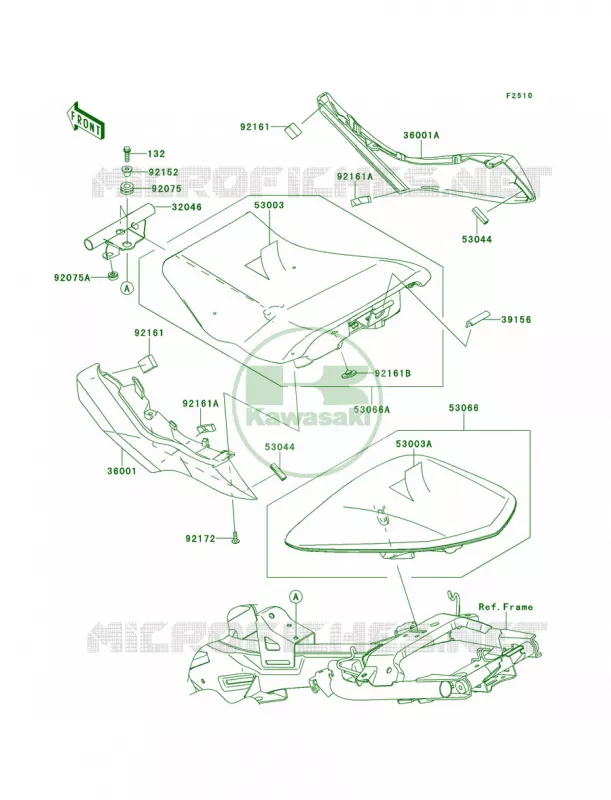 Seat Kawasaki MOTOS 650 2012 ER-6n   ER650ECF