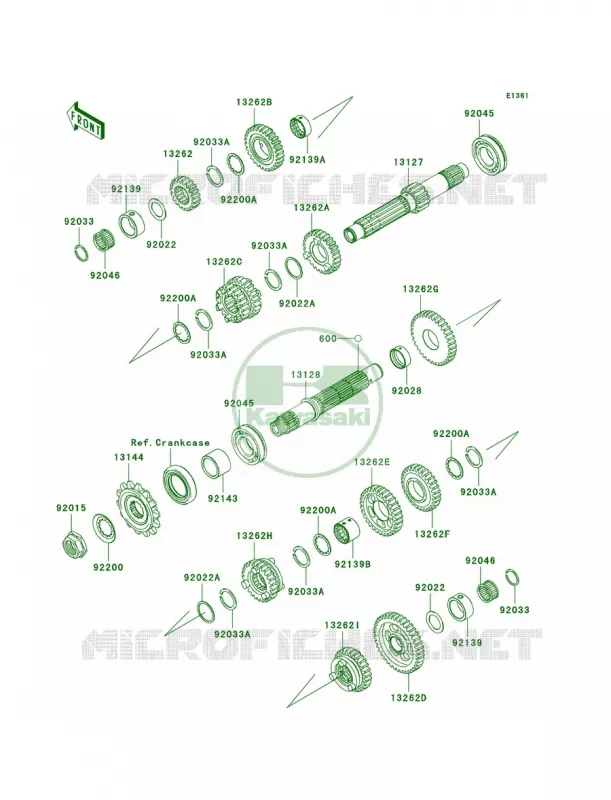 Transmission Kawasaki MOTOS 250 2011 Ninja 250R  EX250JBF