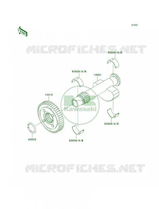 Balancer Kawasaki MOTOS 800 2011 W800  EJ800ABF