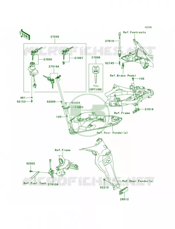 Ignition Switch Kawasaki MOTOS 650 2010 ER-6n   ER650CAF