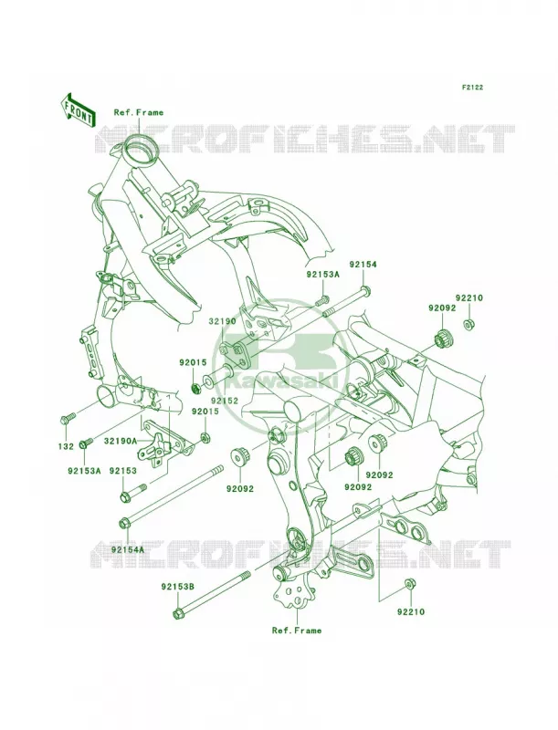 Engine Mount Kawasaki MOTOS 650 2009 ER-6n   ER650C9F