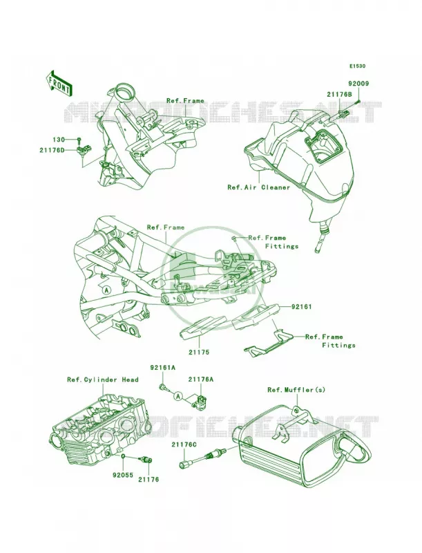 Fuel Injection Kawasaki MOTOS 650 2009 ER-6n   ER650C9F