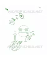 Crankshaft pour Kawasaki KLX300R 1999