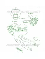 DecalsKLX300 A3 pour Kawasaki KLX300R 1999