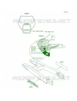 DecalsKLX300 A4 pour Kawasaki KLX300R 1999