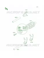 Gear Change DrumShift Forks pour Kawasaki KLX300R 1999