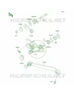 Gear Change Mechanism pour Kawasaki KLX300R 1999