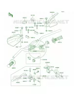 Handlebar pour Kawasaki KLX300R 1999