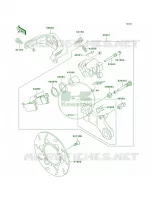 Rear Brake pour Kawasaki KLX300R 1999