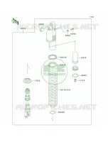 Shock Absorbers pour Kawasaki KLX300R 1999