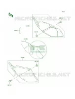 Side Covers pour Kawasaki KLX300R 1999