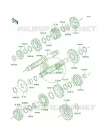 Transmission pour Kawasaki KLX300R 1999