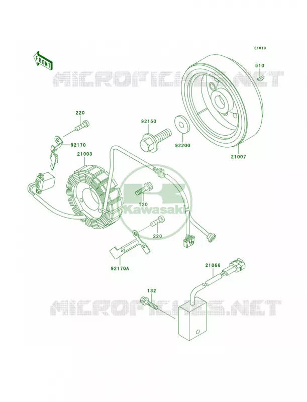 Generator Kawasaki MOTOS 300 1999 KLX300R  KLX300-A4