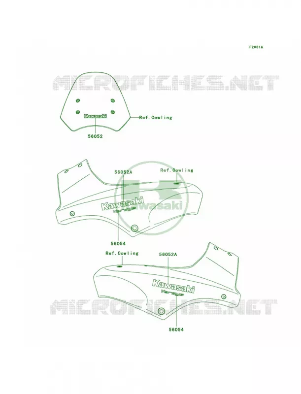 DecalsBlueA8F Kawasaki MOTOS 650 2009 Versys   KLE650A9F
