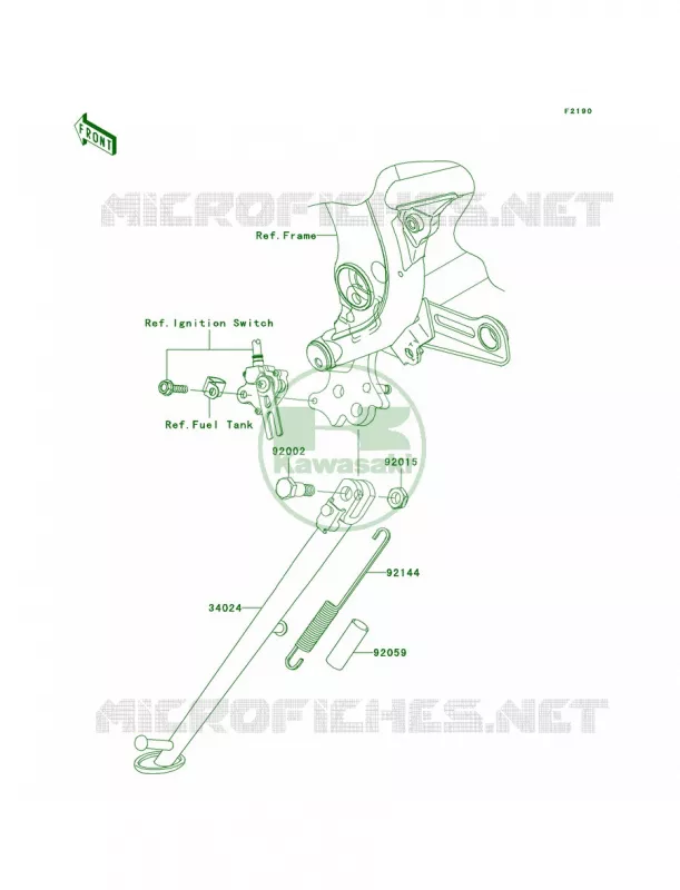 Stands Kawasaki MOTOS 650 2009 Versys   KLE650A9F