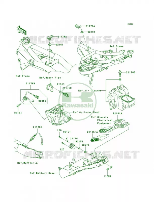 Fuel Injection Kawasaki MOTOS 750 2009 Z750   ZR750L9F