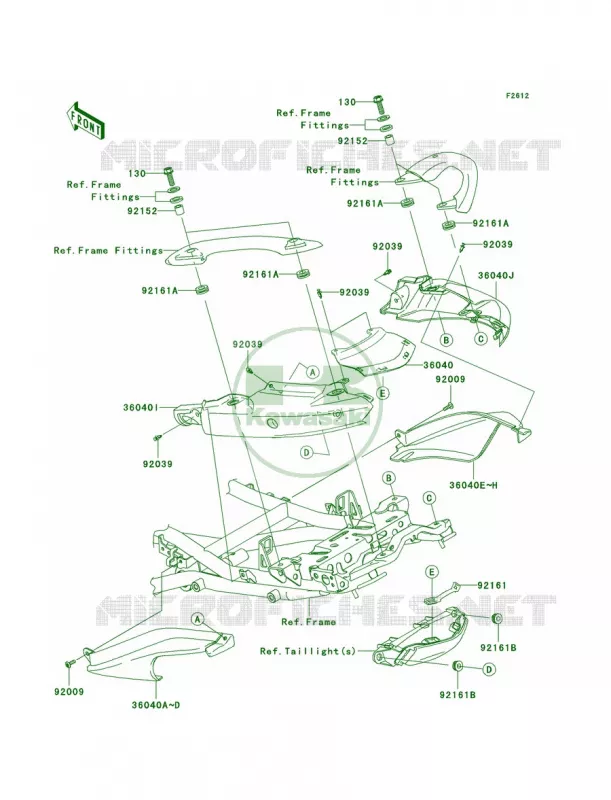 Seat CoverA7FA8F Kawasaki MOTOS 650 2008 Versys   KLE650A8F