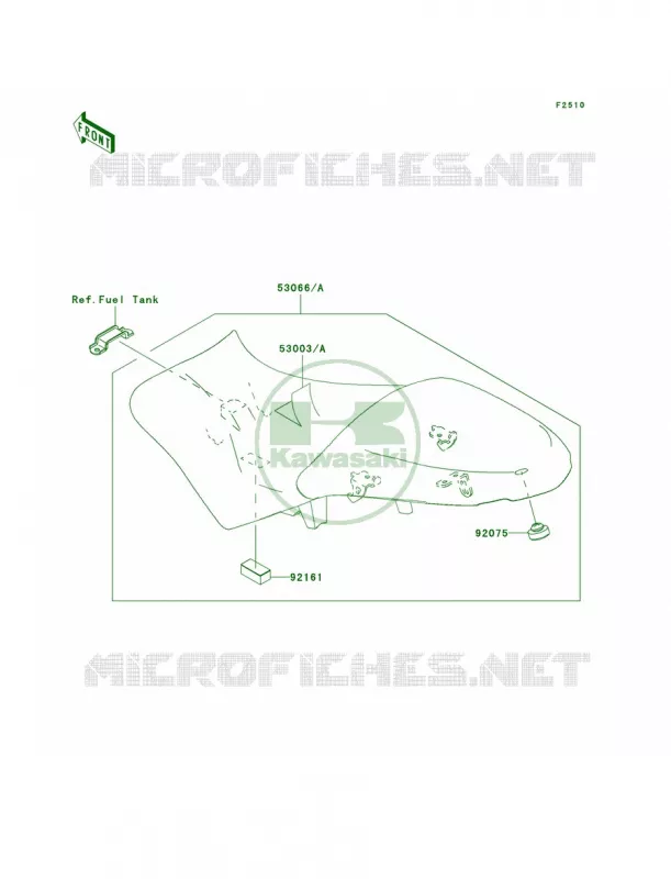 Seat Kawasaki MOTOS 650 2008 Versys   KLE650A8F