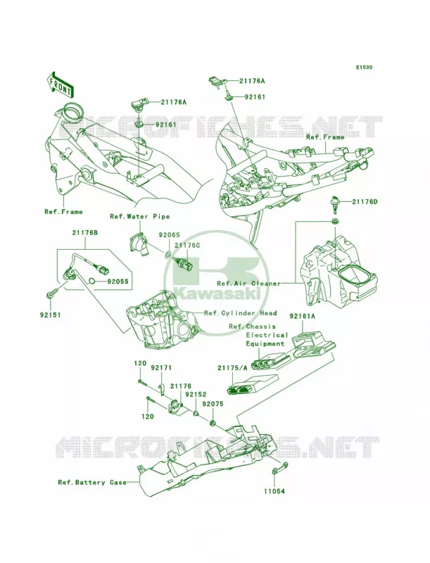 Fuel Injection Kawasaki MOTOS 750 2008 Z750   ZR750L8F