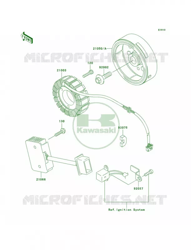 Generator Kawasaki MOTOS 250 2007 Ninja 250R  EX250F7F