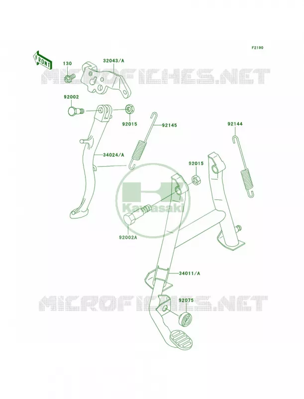 Stands Kawasaki MOTOS 500 2007 Ninja 500R  EX500D7F