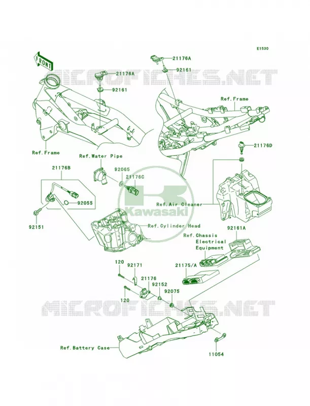 Fuel Injection Kawasaki MOTOS 1000 2007 Z1000  ZR1000B7F