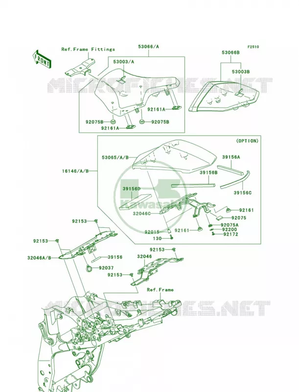 Seat Kawasaki MOTOS 1000 2007 Z1000  ZR1000B7F