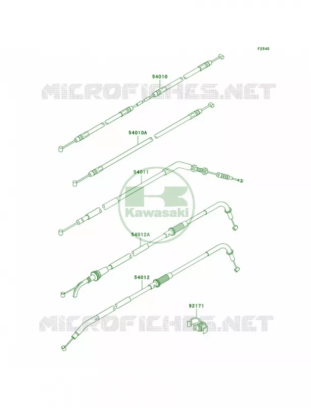Cables Kawasaki MOTOS 750 2007 Z750   ZR750L7F