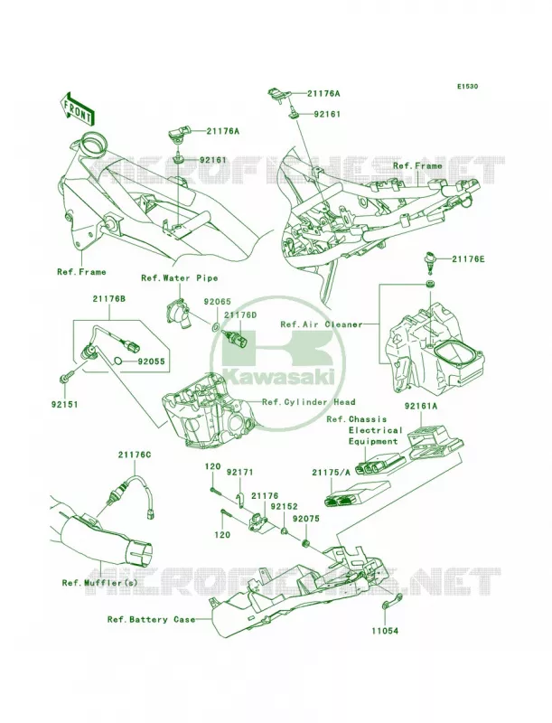 Fuel Injection Kawasaki MOTOS 750 2007 Z750   ZR750L7F