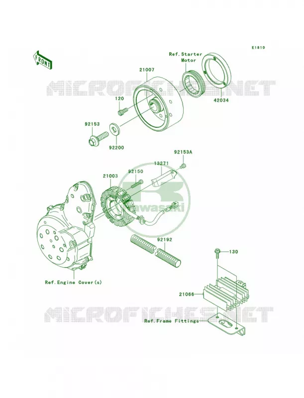 Generator Kawasaki MOTOS 650 2006 ER-6n   ER650A6F
