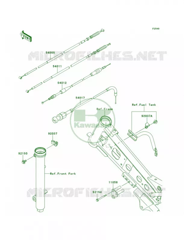 Cables Kawasaki MOTOS 110 2013 KLX110L  KLX110DDF
