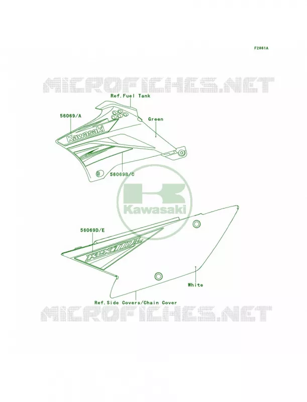 DecalsDBF Kawasaki MOTOS 110 2013 KLX110L  KLX110DDF