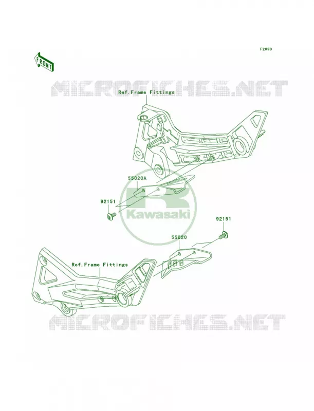 Optional Parts Kawasaki MOTOS 1000 2006 Z1000  ZR1000A6F