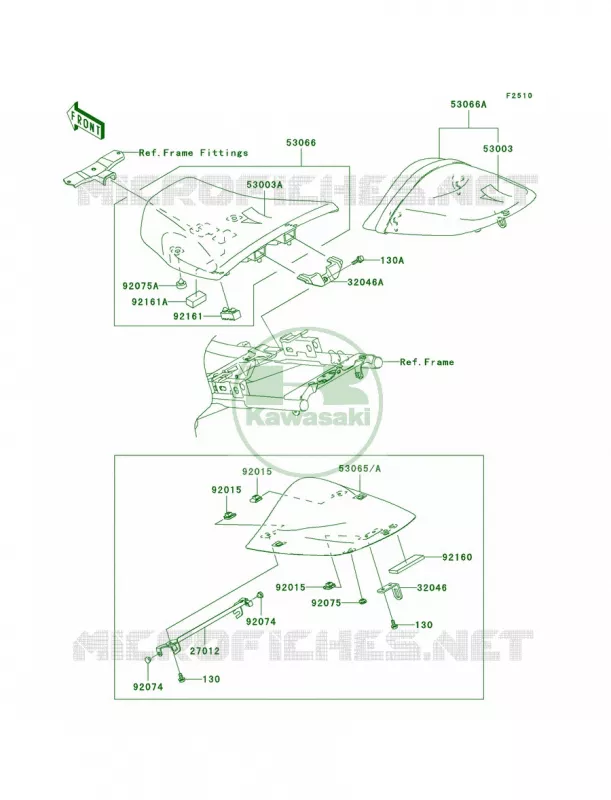 Seat Kawasaki MOTOS 1000 2006 Z1000  ZR1000A6F
