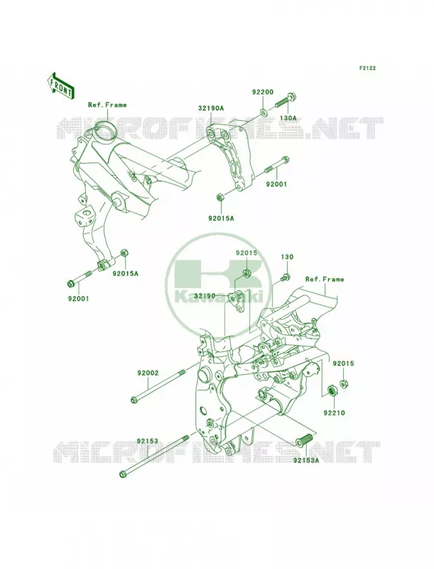 Engine Mount Kawasaki MOTOS 750 2006 Z750S  ZR750K6F