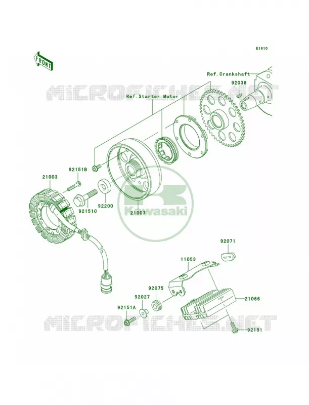 Generator Kawasaki MOTOS 750 2006 Z750S  ZR750K6F