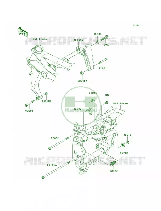 Engine Mount Kawasaki MOTOS 1000 2005 Z1000  ZR1000-A3