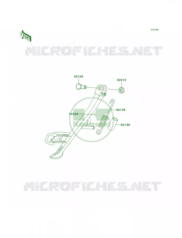 Stands Kawasaki MOTOS 1000 2005 Z1000  ZR1000-A3