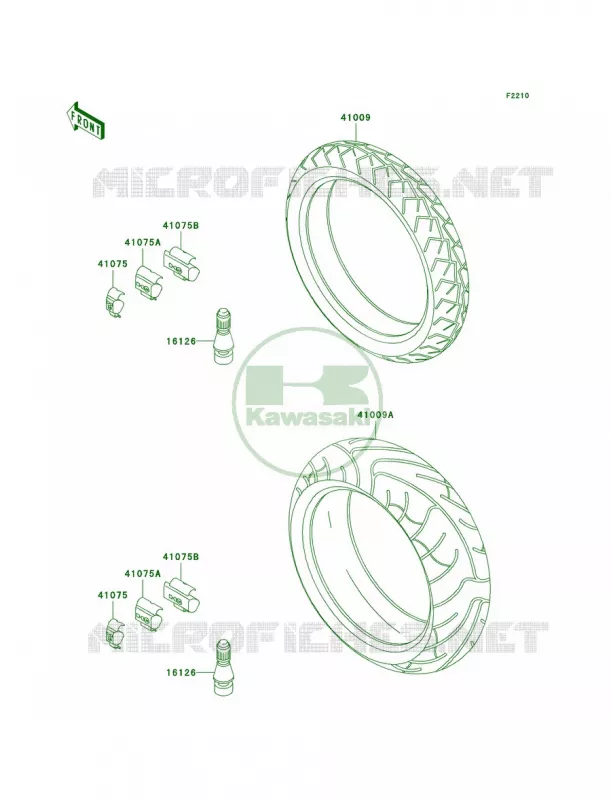 Tires Kawasaki MOTOS 1000 2005 Z1000  ZR1000-A3