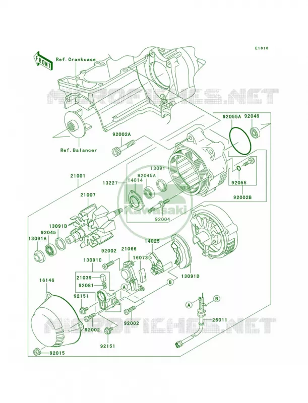 Generator Kawasaki MOTOS 1200 2005 ZRX1200R  ZR1200-A5