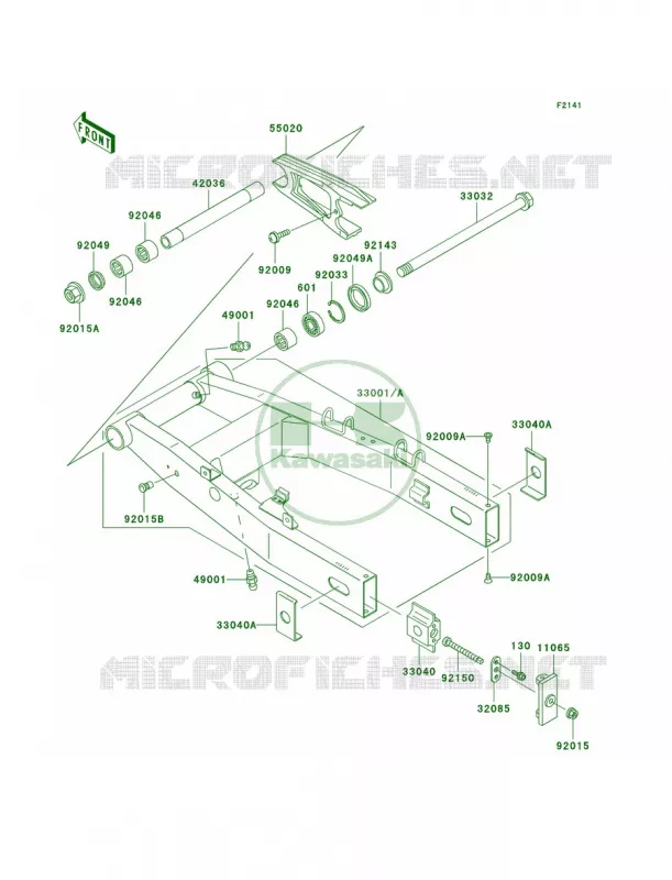 Swingarm Kawasaki MOTOS 750 2005 ZR-7S  ZR750-H5