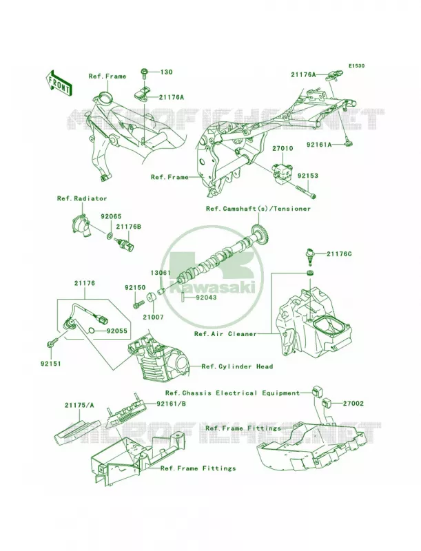 Fuel Injection Kawasaki MOTOS 1000 2004 Z1000   ZR1000-A2H